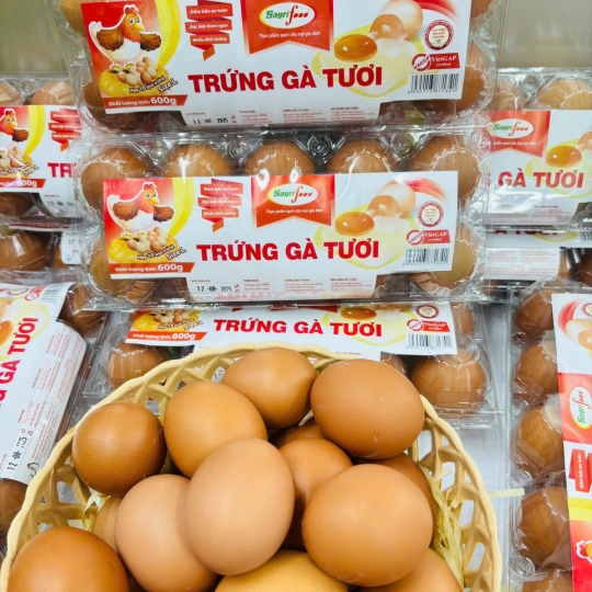 Trứng gà ( vỉ 10 trứng )