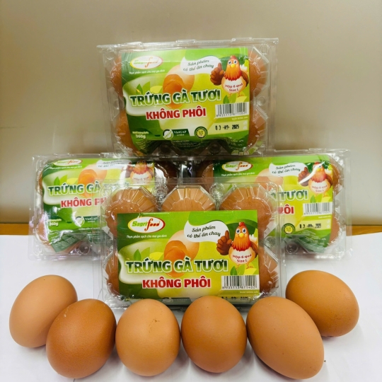 Trứng gà không phôi (Vỉ 06 trứng)
